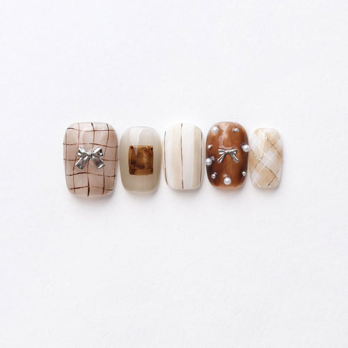 Sunset Pastoral 3D Press-On Nails