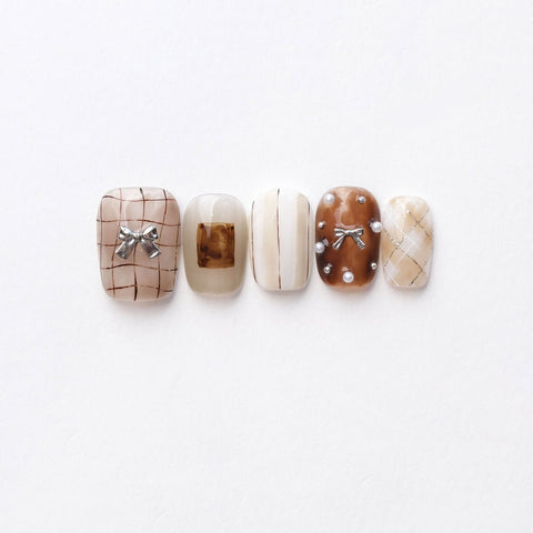 Sunset Pastoral 3D Press-On Nails