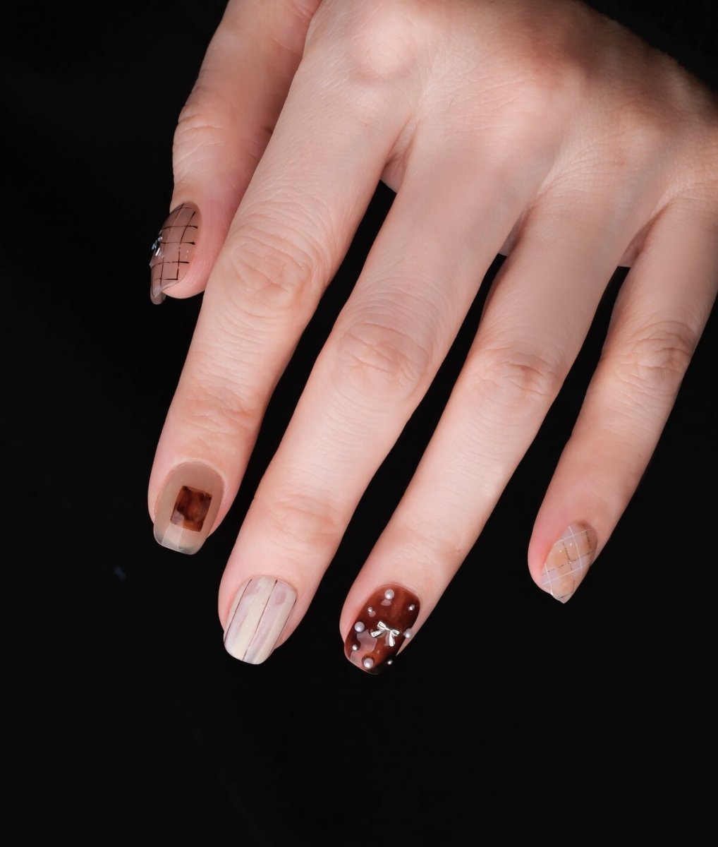 Sunset Pastoral 3D Press-On Nails