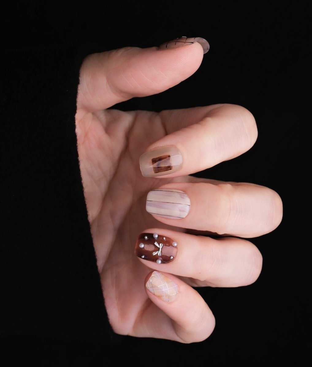 Sunset Pastoral 3D Press-On Nails
