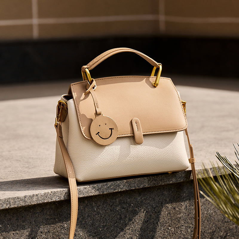 supple work leather satchel bag ivory 3