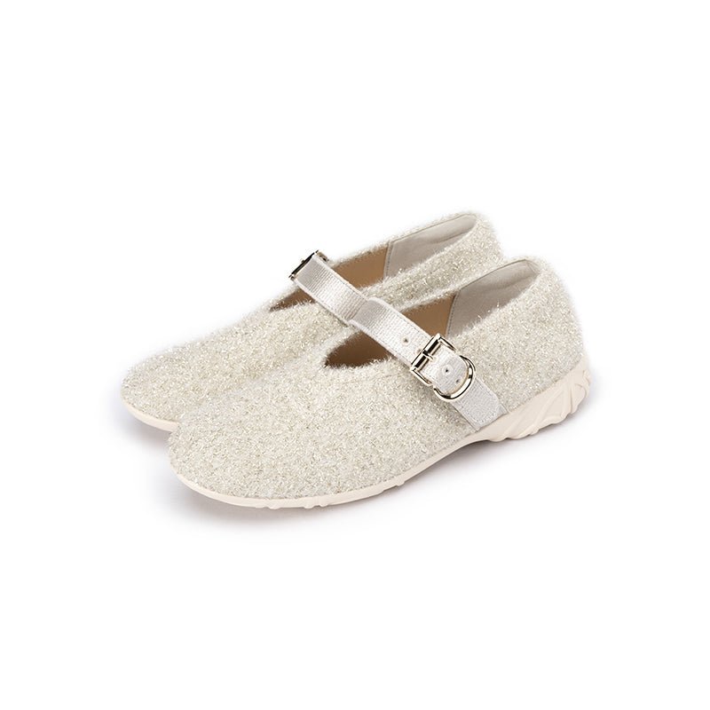 Supportive Soft Round Toe Fuzzy Loafers - 0cm