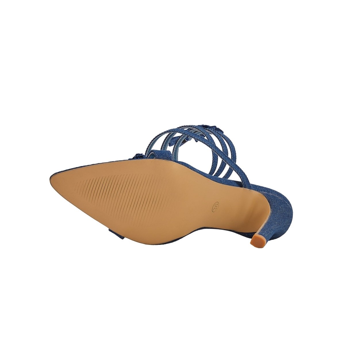 Sweet Butterfly Navy Blue Sandals with Detachable Straps - 0cm