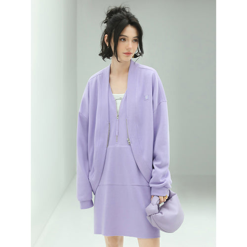 sweet relaxed fit lavender cardigan all lavender 1