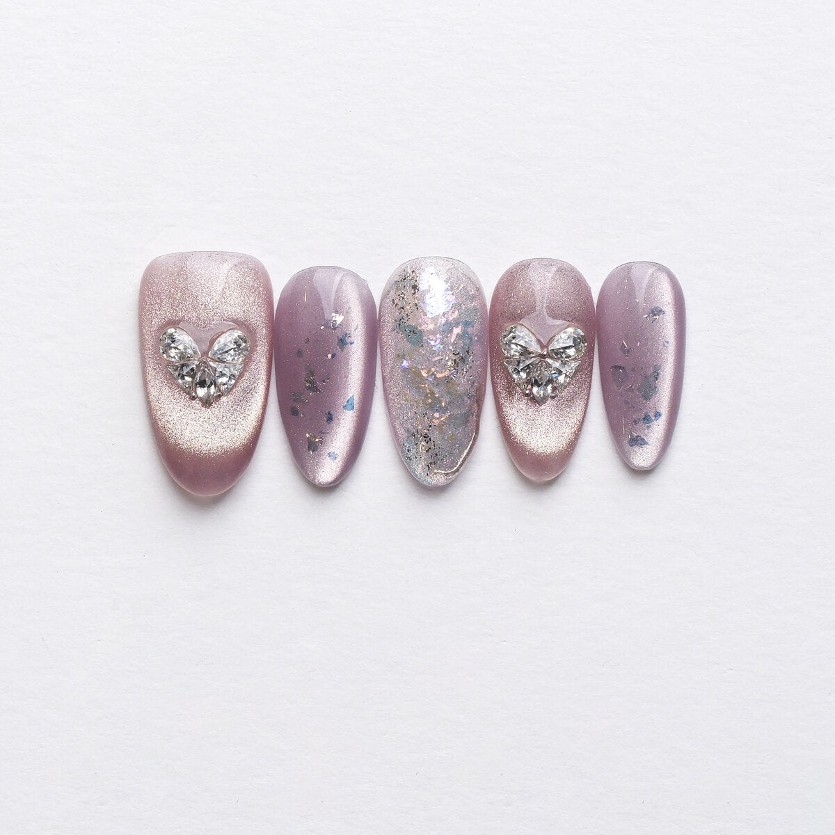 Taro Bubble 3D Press-On Nails