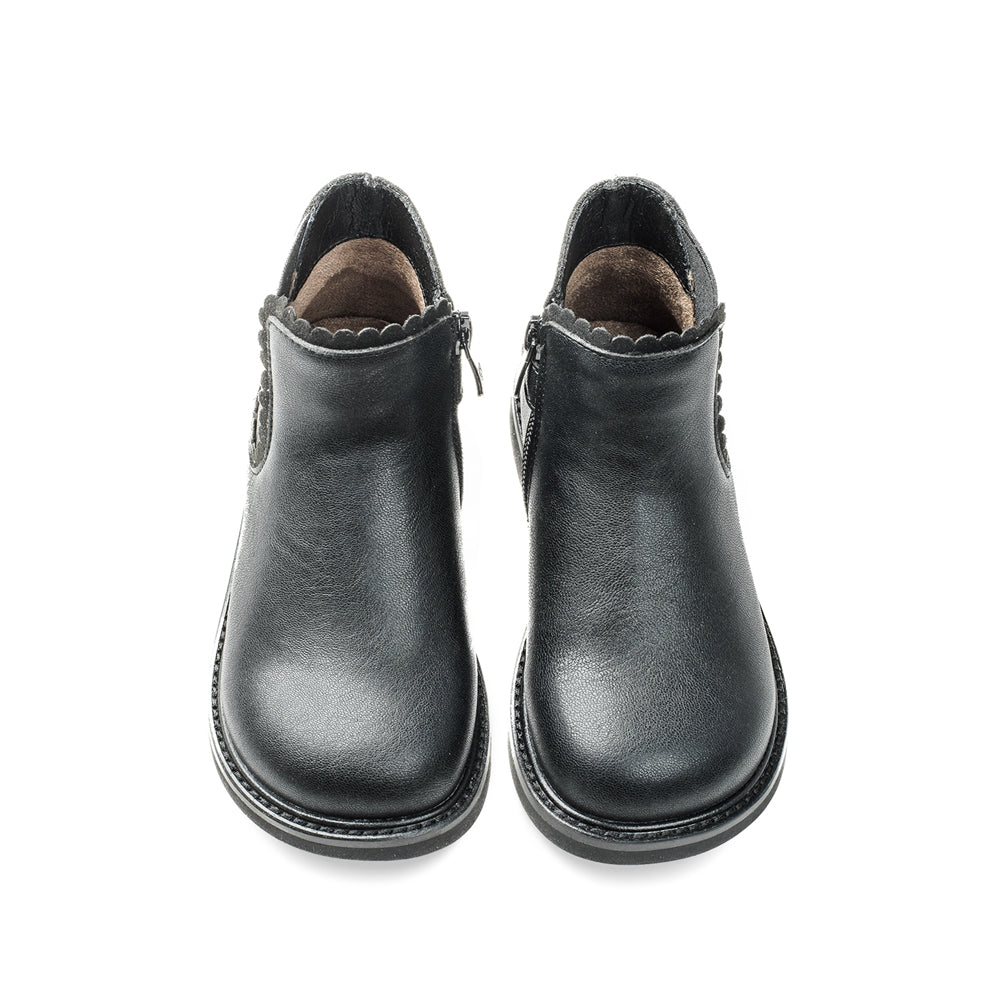 tassel tail kids chelsea boots all black 5