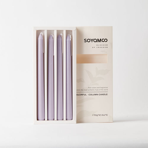 Tea & Rain Colored Taper Candles