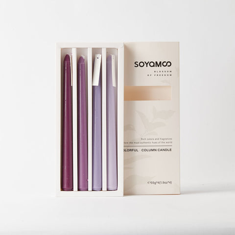 Tea & Rain Ombre Taper Candles
