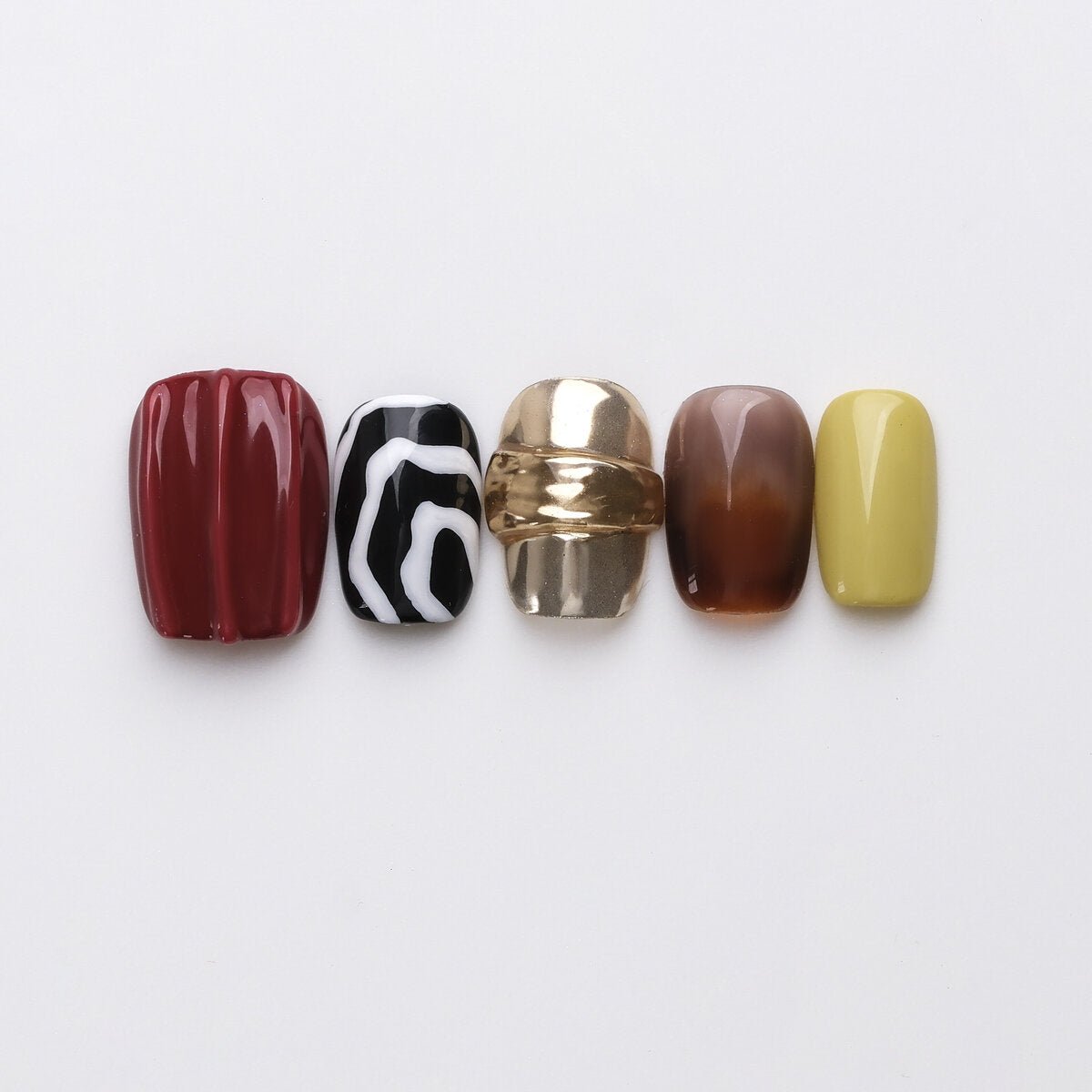 Tea Squared 3D Press-On Nails