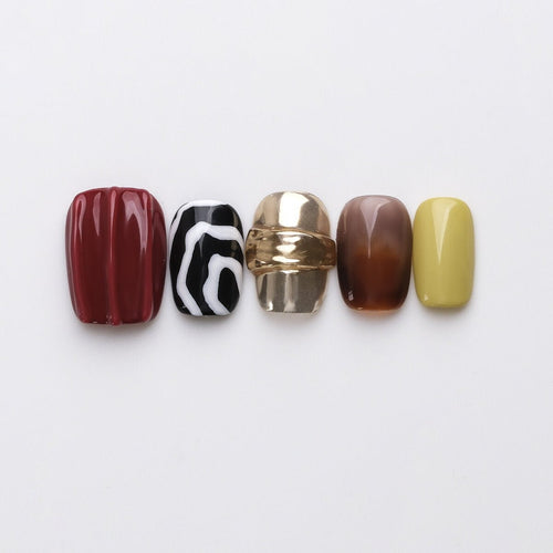 Tea Squared 3D Press-On Nails