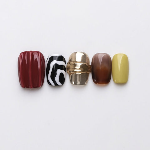 Tea Squared 3D Press-On Nails