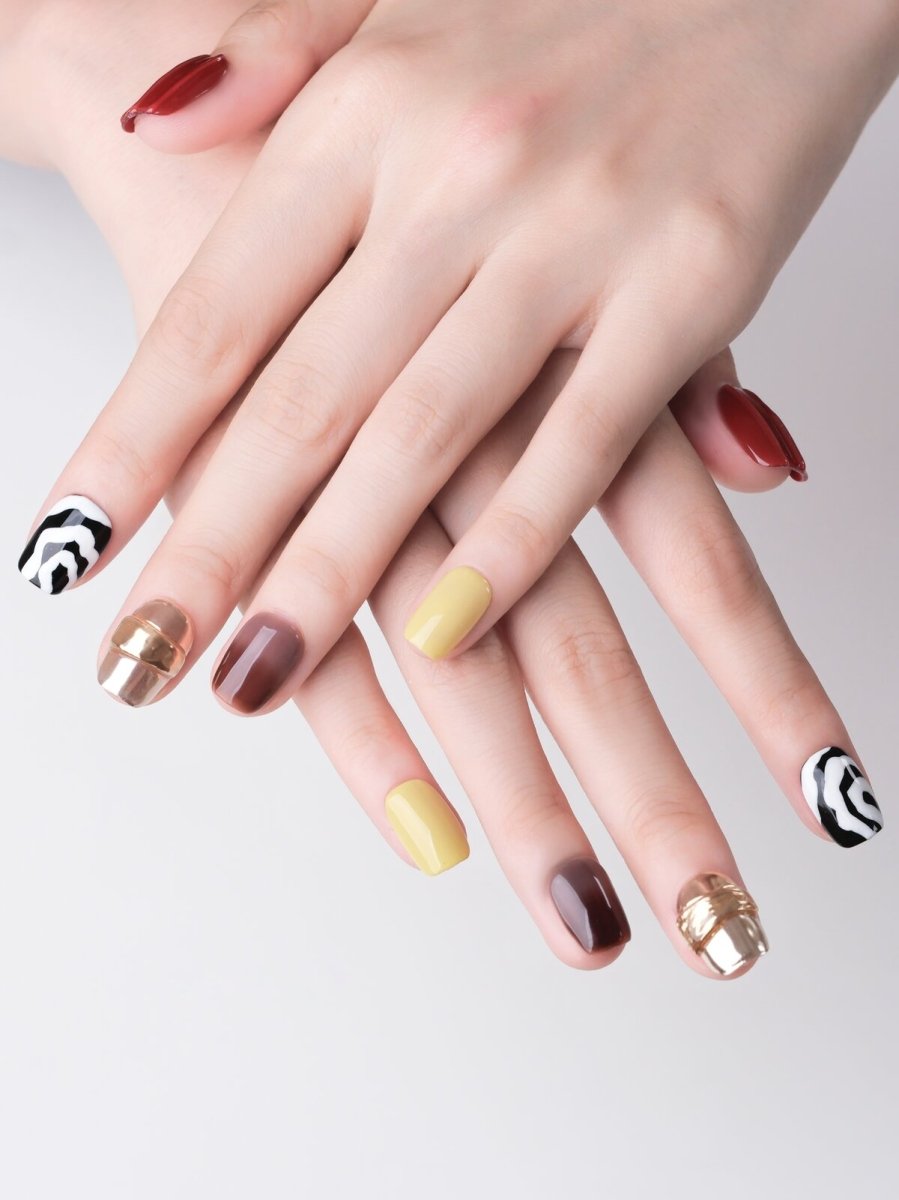 Tea Squared 3D Press-On Nails