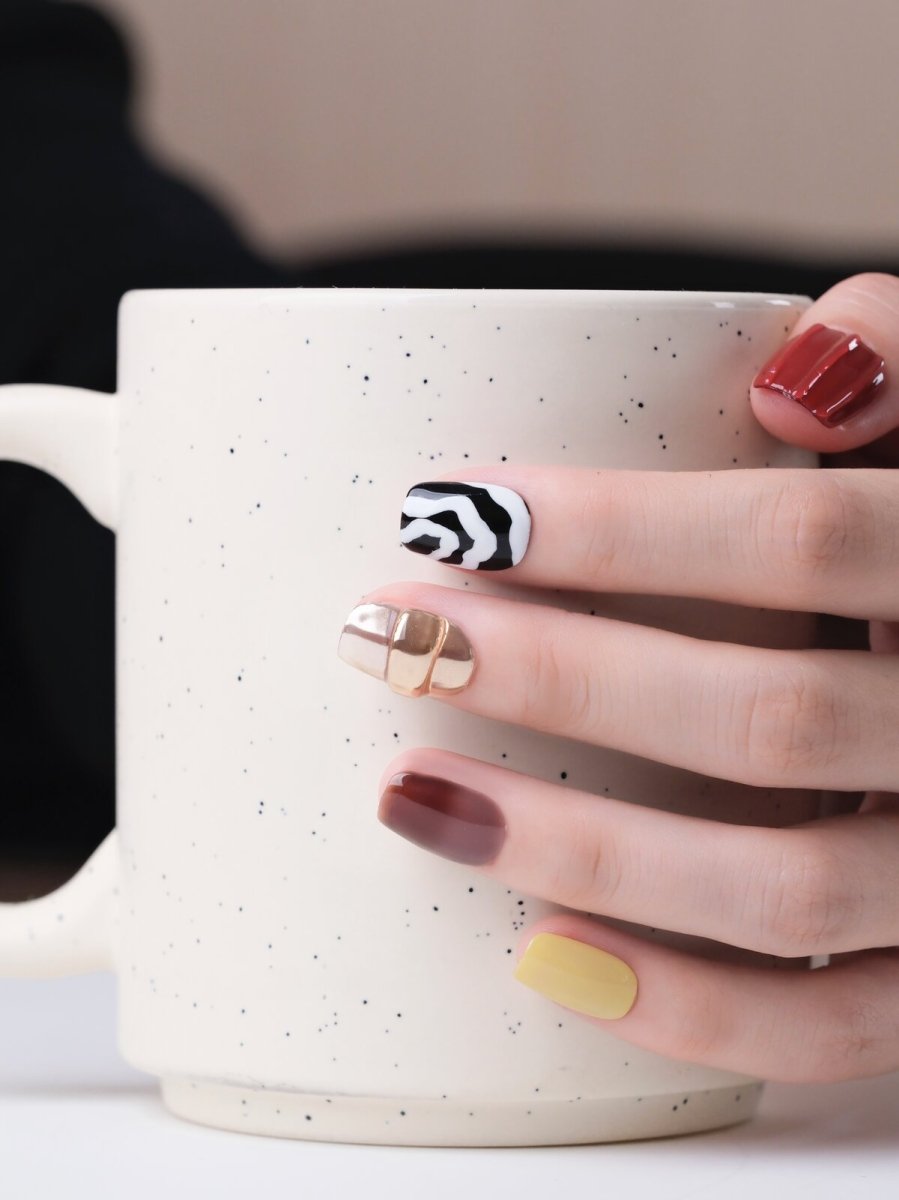 Tea Squared 3D Press-On Nails