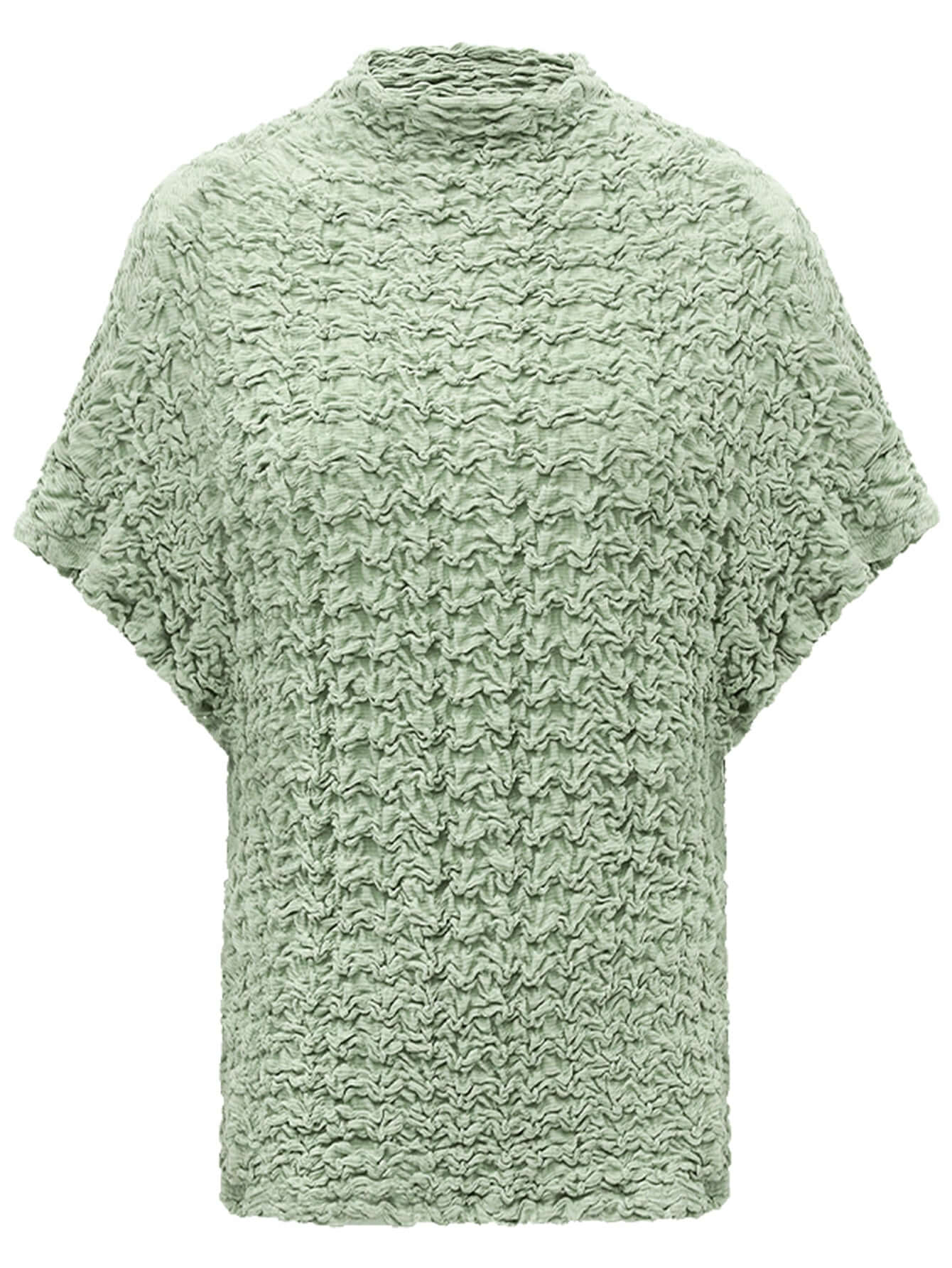 textured pleated knit batwing top all avocado 4