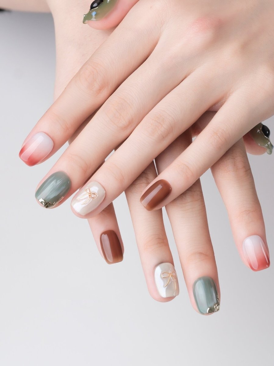Tide Whisper 3D Press-On Nails