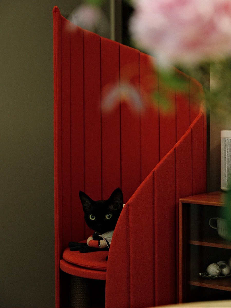 Time Tower Modern Cat Tree Condo – Space Saving Vertical Cat Tower