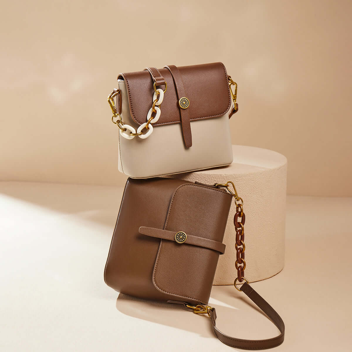 timeless flap leather shoulder bag all 1