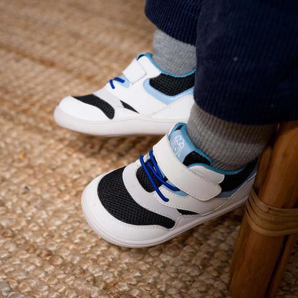 toddlers non slip breathable soft sole walking shoes all blue 5