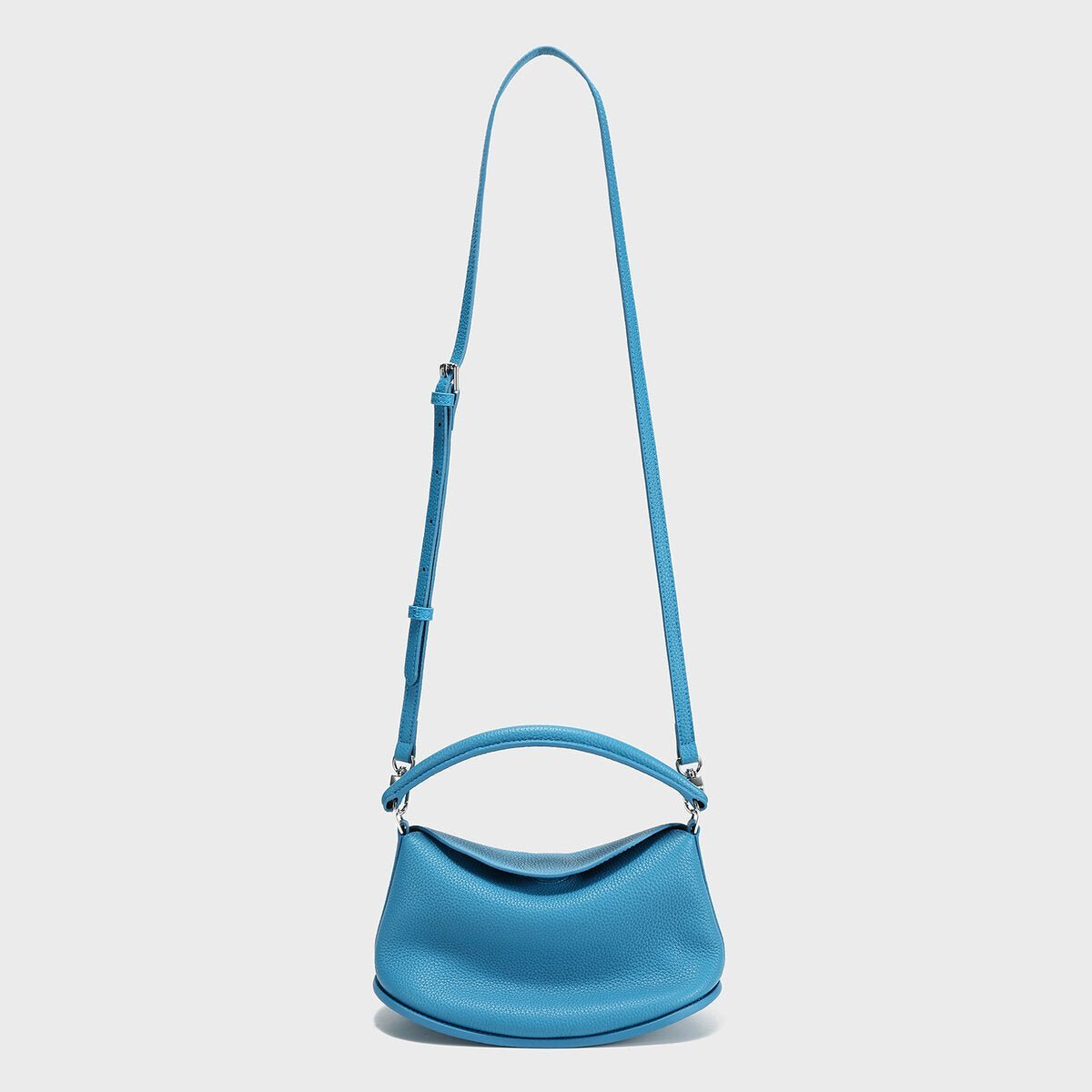 TOGO Leather Slouchy Pillow Bag – Soft Top-Handle Hobo with Dual Straps