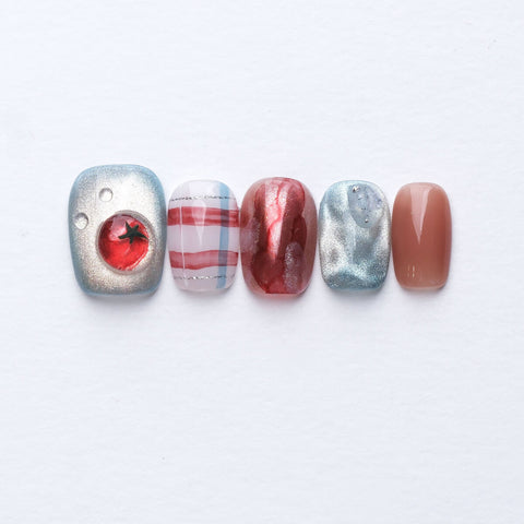 Tomato Girl 3D Press-On Nails