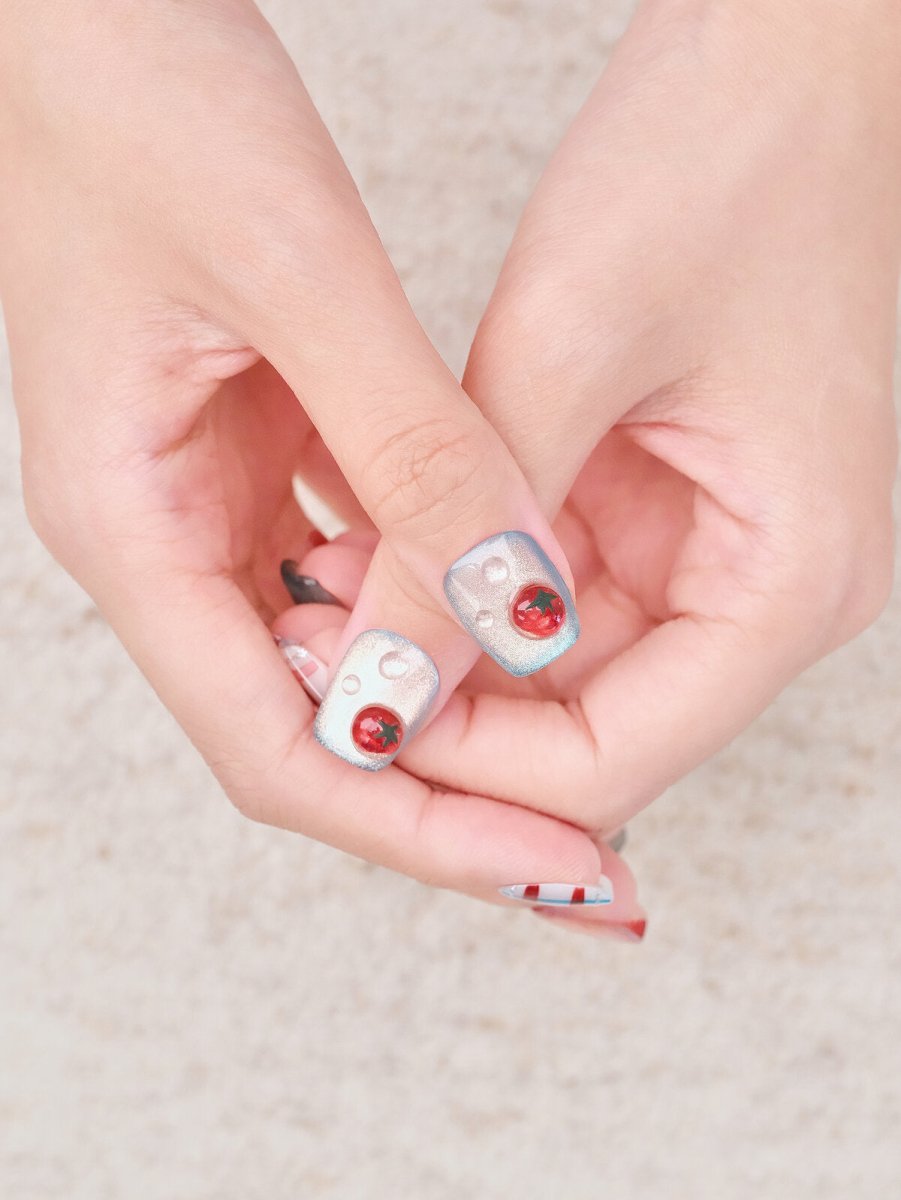Tomato Girl 3D Press-On Nails