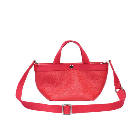 Toscara Pebbled Leather Mini Boat Tote