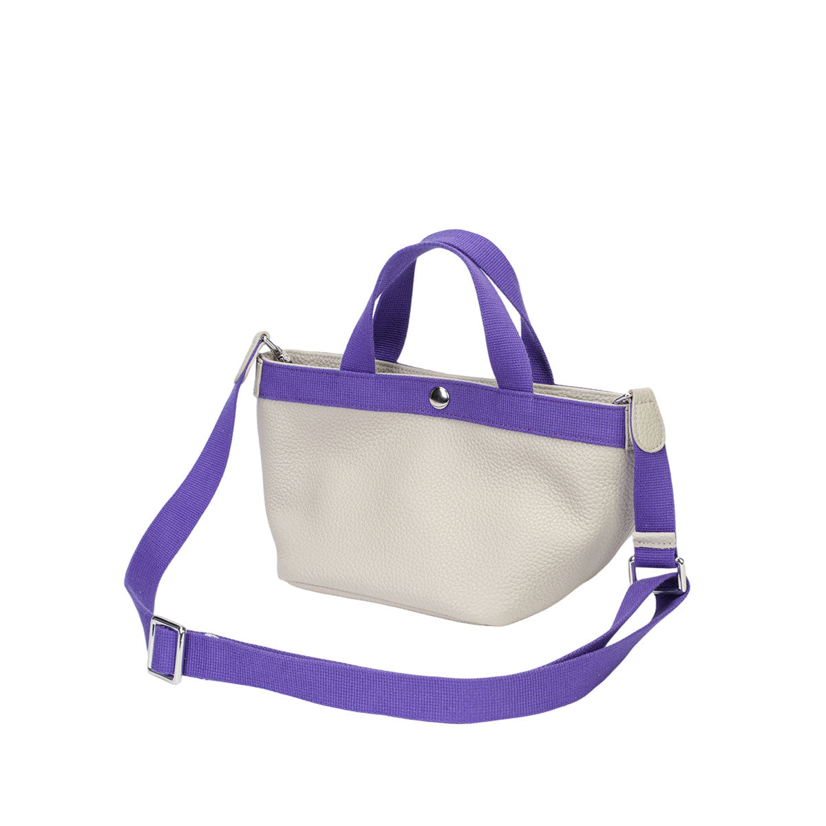 Toscara Pebbled Leather Mini Boat Tote