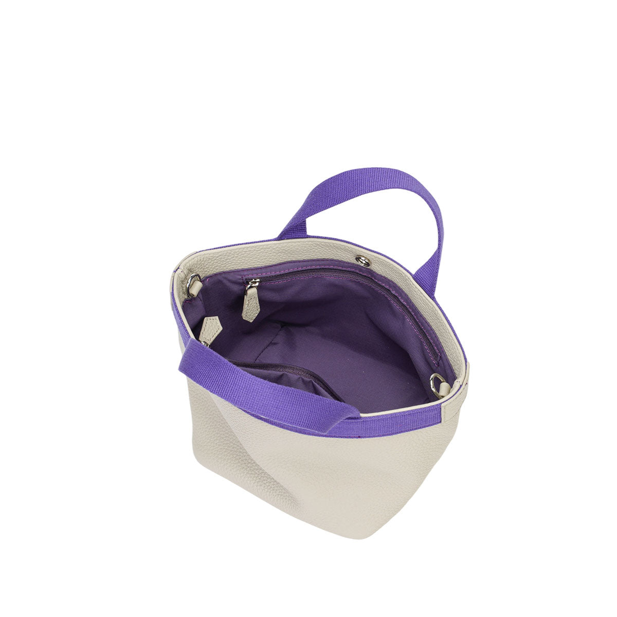 Toscara Pebbled Leather Mini Boat Tote