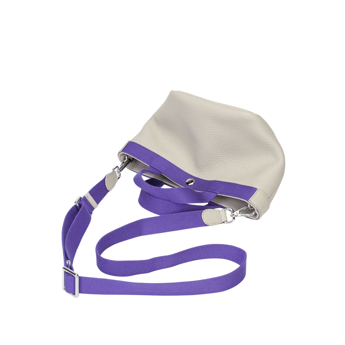Toscara Pebbled Leather Mini Boat Tote