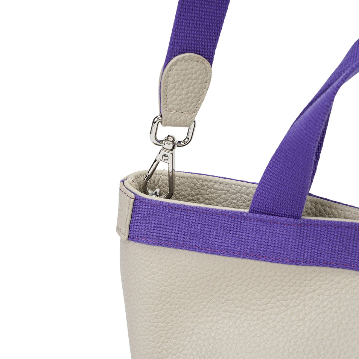 Toscara Pebbled Leather Mini Boat Tote