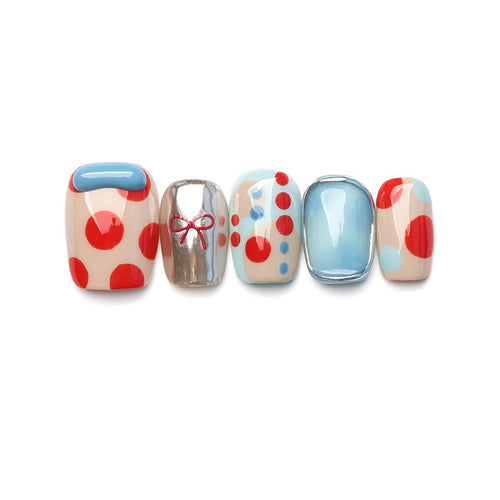 Travel Diary Macaron Dopamine Press-On Nails