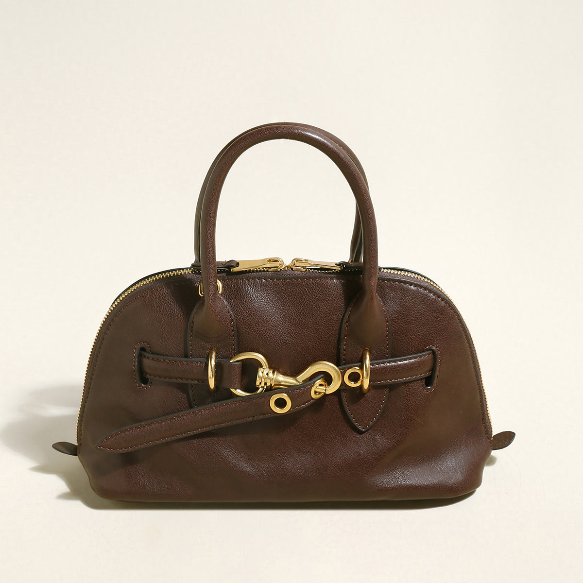 trendy berkeley top handle bag chocolate 1