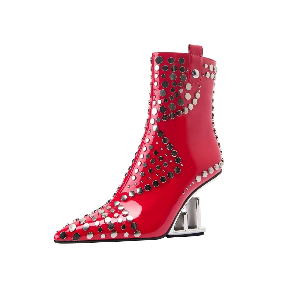 tribal - rivet - stonehenge - heel - pointed - toe - ankle - boots_all_red_2.jpg