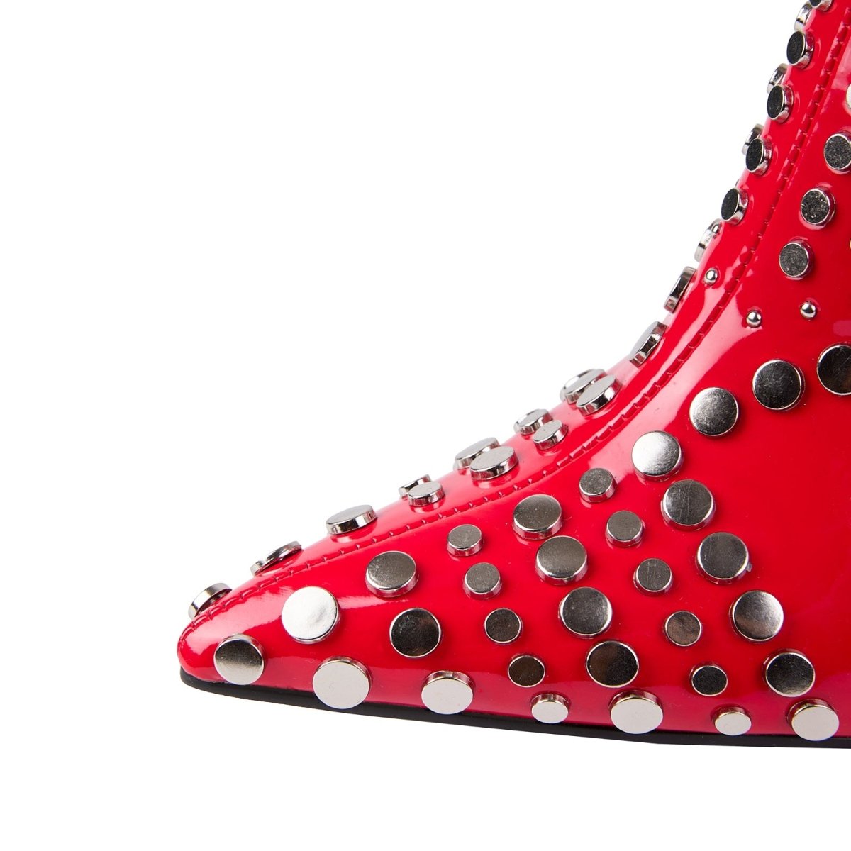 tribal - rivet - stonehenge - heel - pointed - toe - ankle - boots_all_red_6.jpg