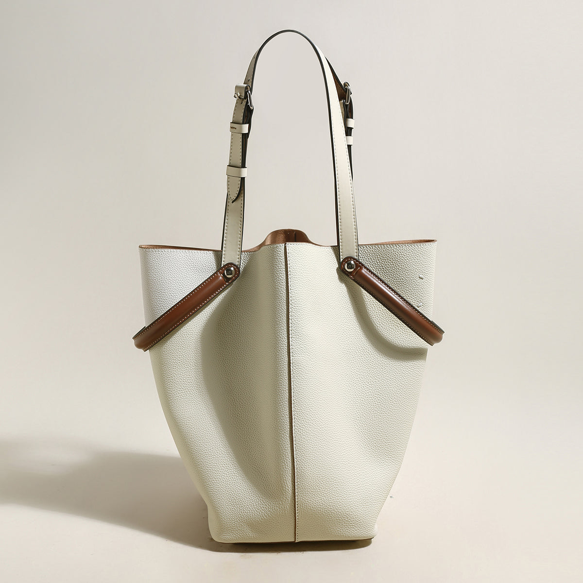tropea trapezoid tote bag white 1