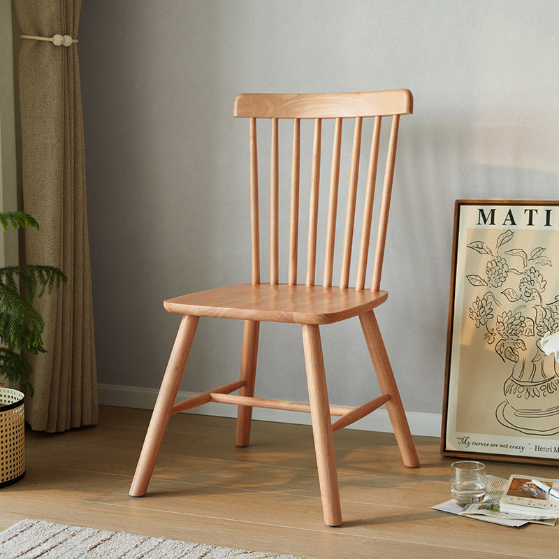 true color windsor spindle back natural dining chairs all 1
