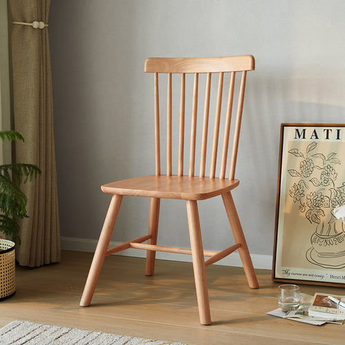 true color windsor spindle back natural dining chairs all 1