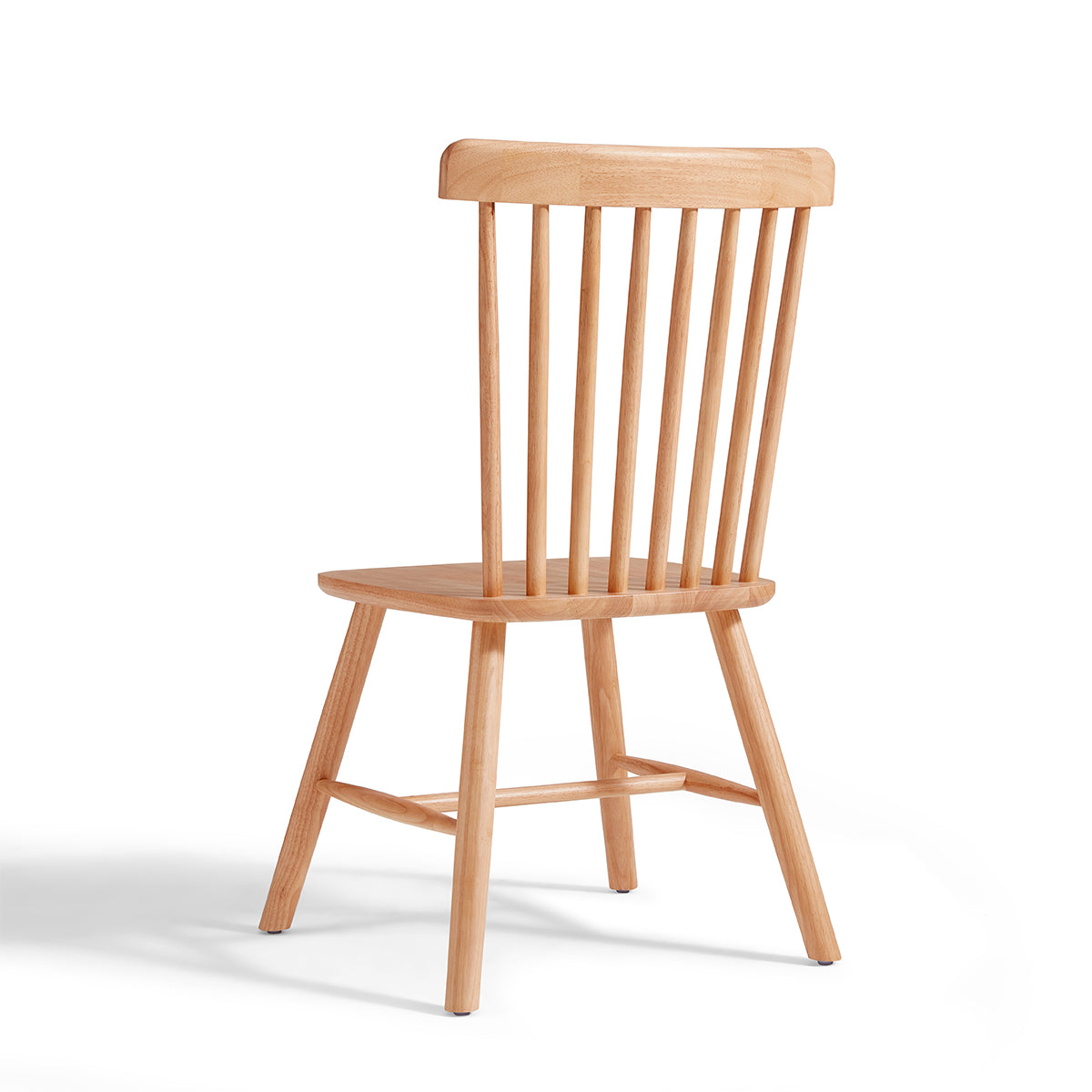 true color windsor spindle back natural dining chairs all 8