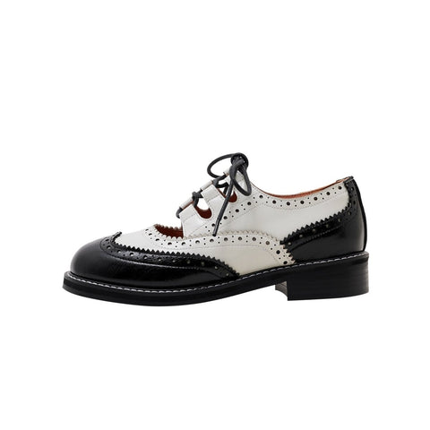 Two Tone Oxford Lace Up Shoes