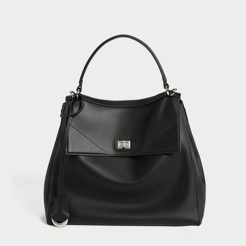 two way leather backpack black 1