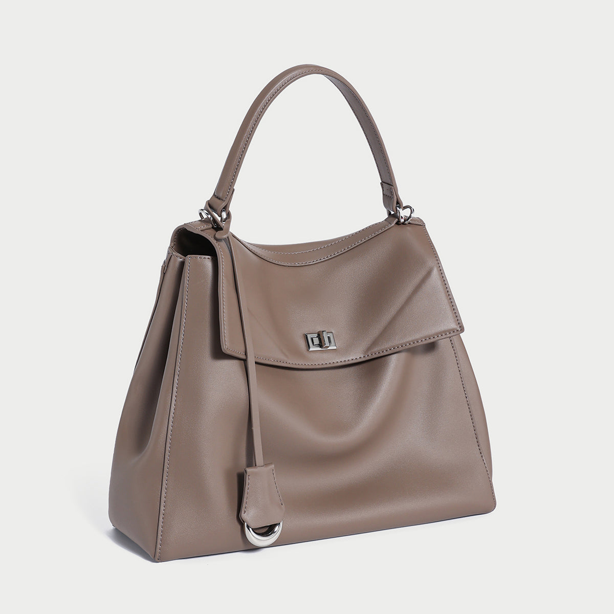 two way leather backpack mocha 2