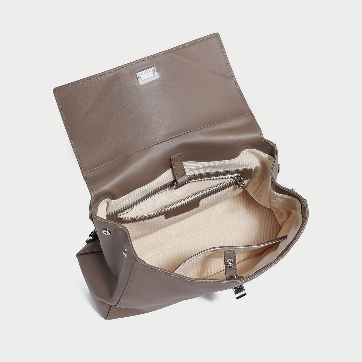 two way leather backpack mocha 5