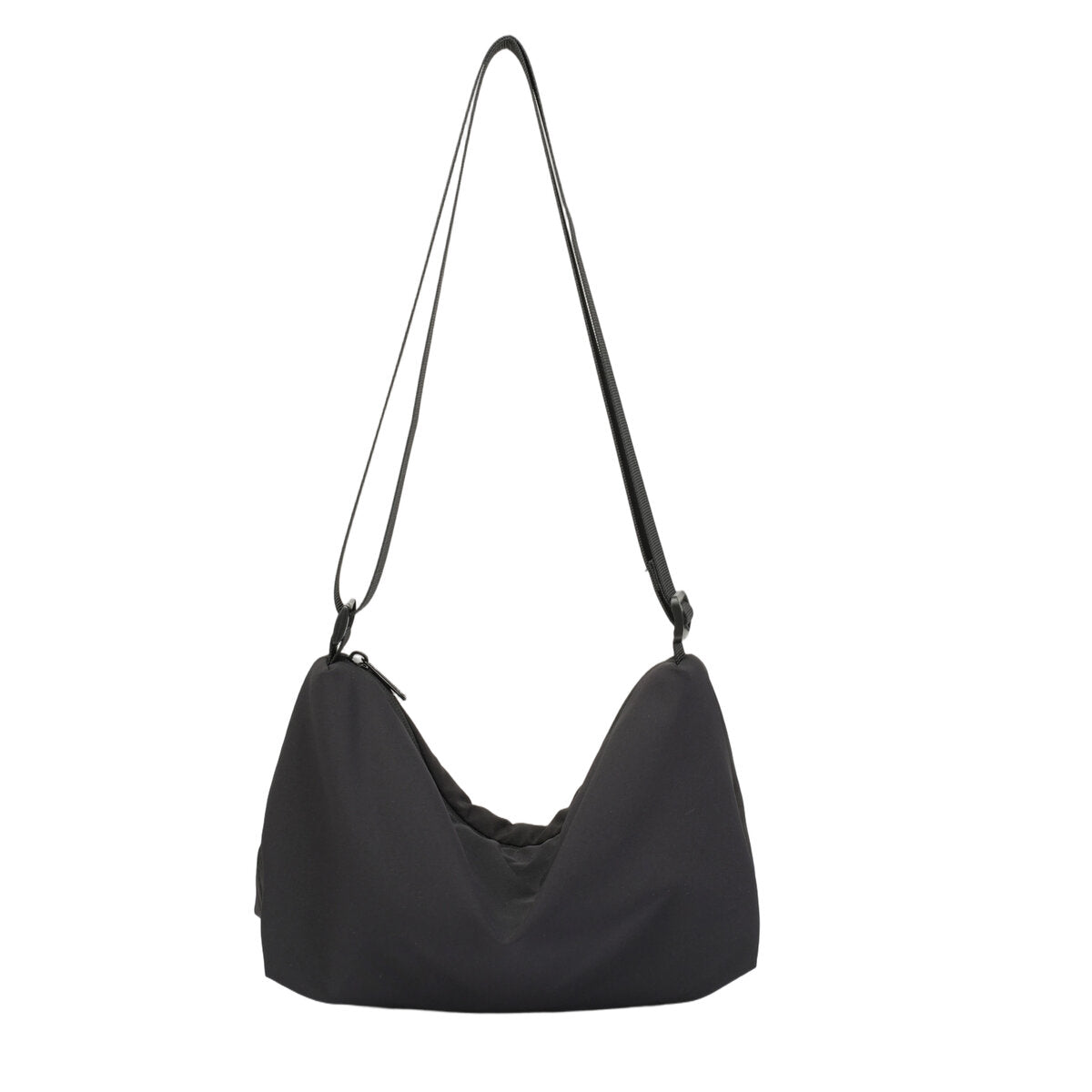 Ultra-Light Crescent Crossbody Bag – 135g Tencel Nylon Shoulder Hobo Bag