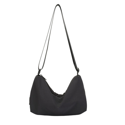 Ultra-Light Crescent Crossbody Bag – 135g Tencel Nylon Shoulder Hobo Bag