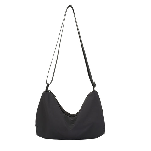 Ultra-Light Crescent Crossbody Bag – 135g Tencel Nylon Shoulder Hobo Bag