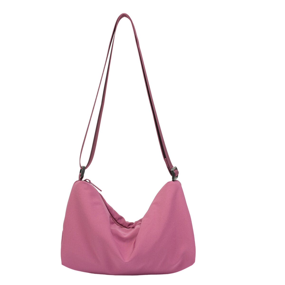 Ultra-Light Crescent Crossbody Bag – 135g Tencel Nylon Shoulder Hobo Bag