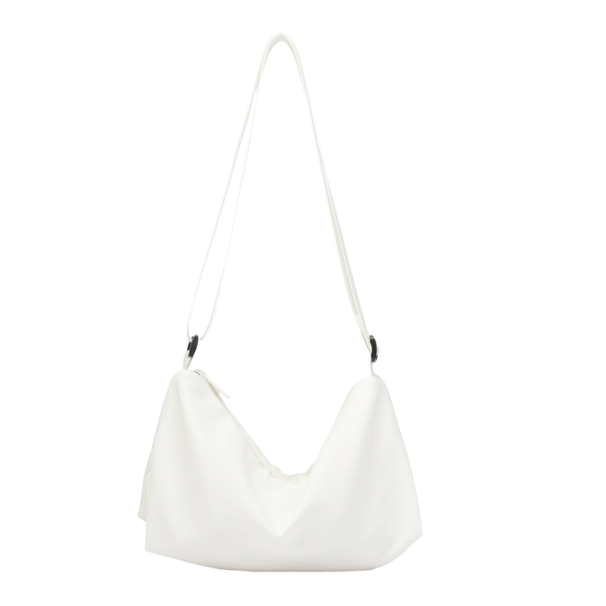 Ultra-Light Crescent Crossbody Bag – 135g Tencel Nylon Shoulder Hobo Bag