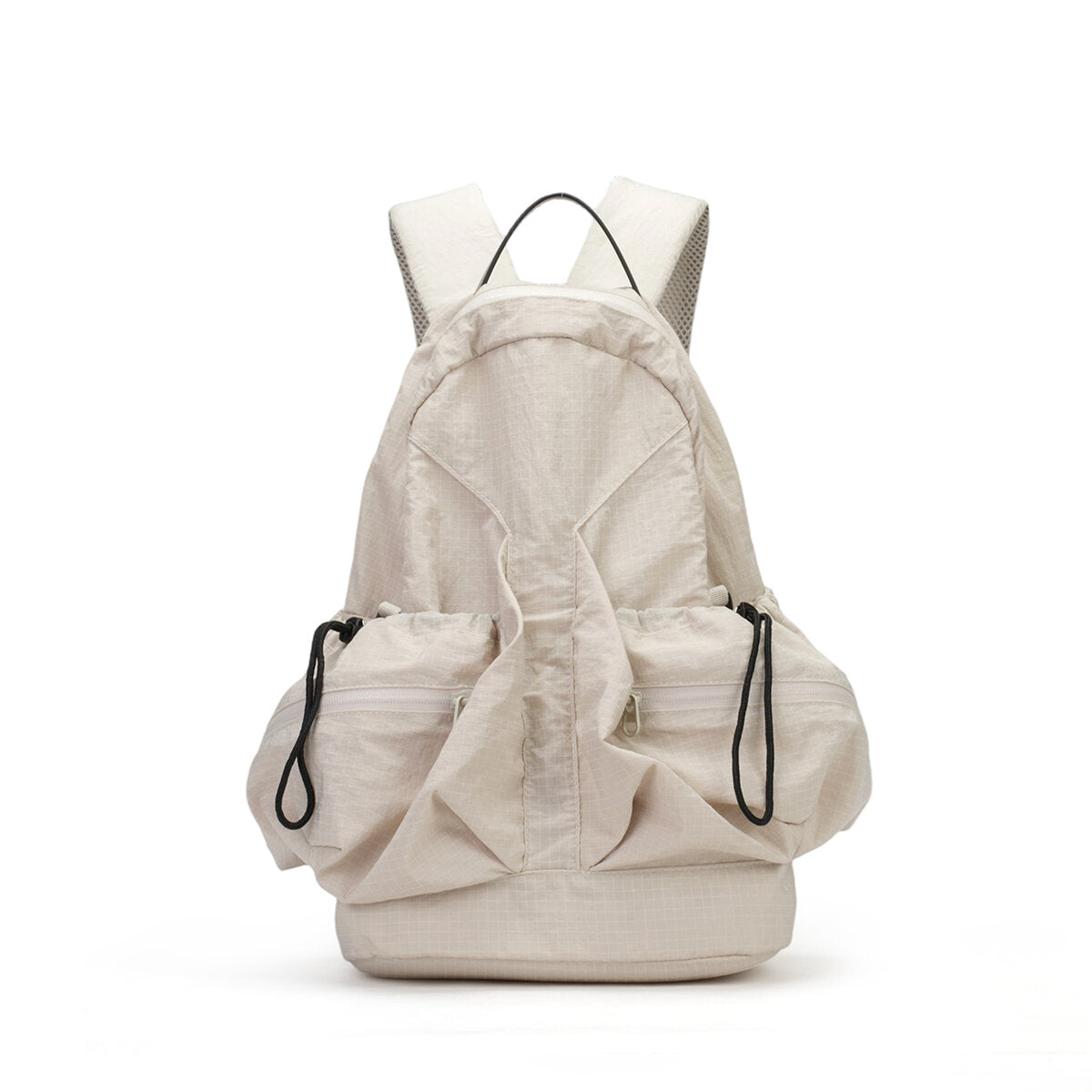 Ultra-Light Waffle Backpack – 230g Water-Resistant Daypack with Mesh Straps & Multi-Pocket Design