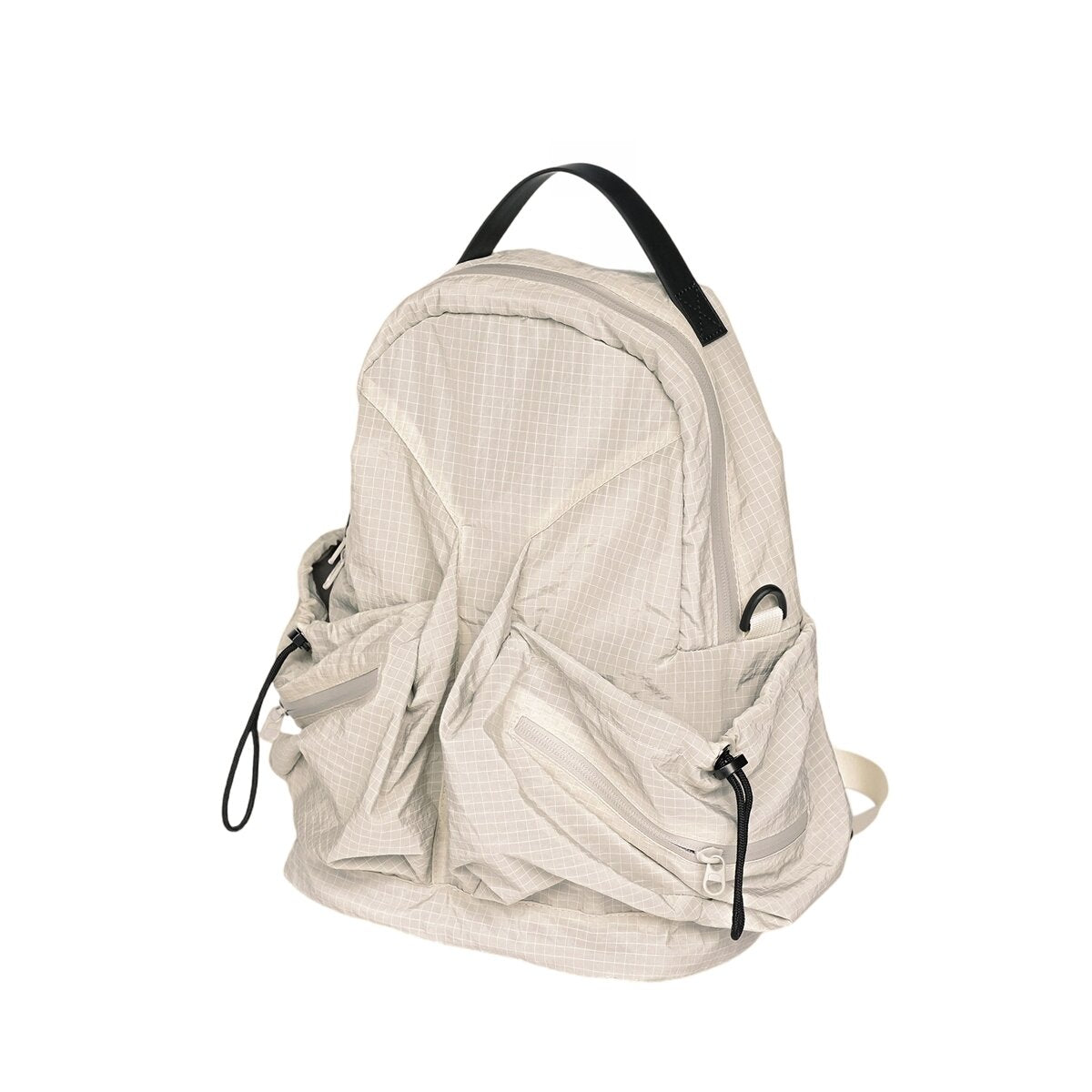 Ultra-Light Waffle Backpack – 230g Water-Resistant Daypack with Mesh Straps & Multi-Pocket Design