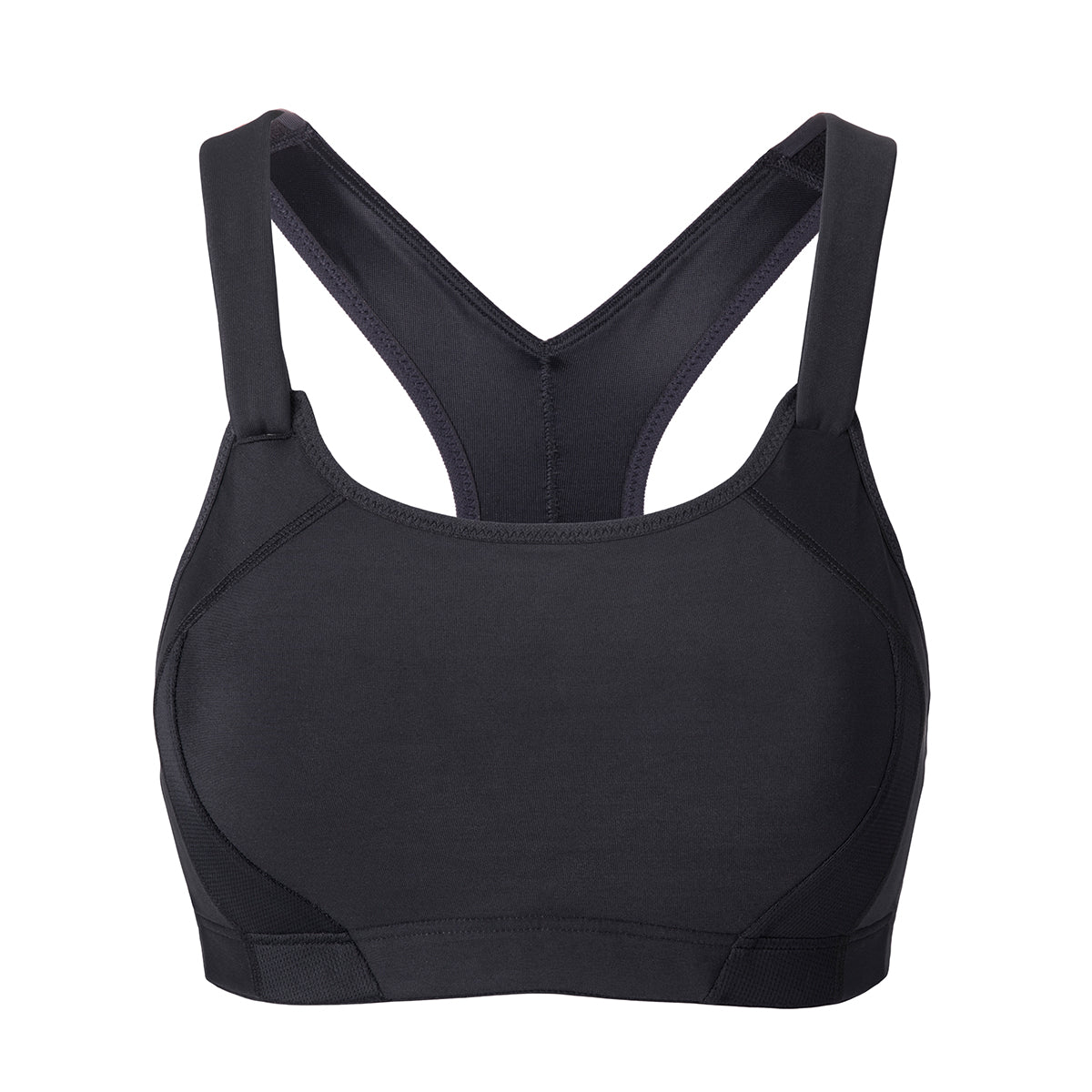 ultra max high performance padded wireless sports bra all black 4